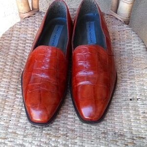A pair of man's all leather Stacy Adams dress shoes 9-10